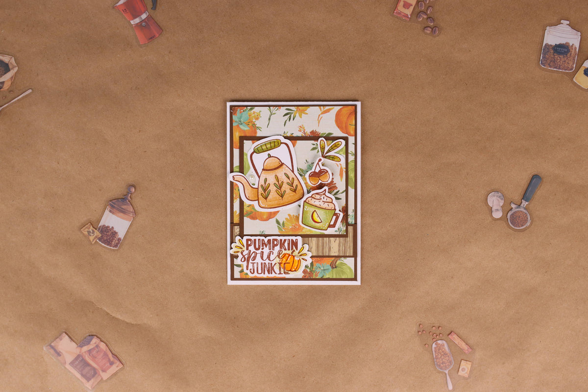 Pumpkin Spice Junkie DIY Fall Card – RubberStamps.com