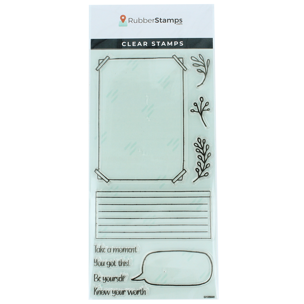 Self Checkin Journal Clear Stamp Set