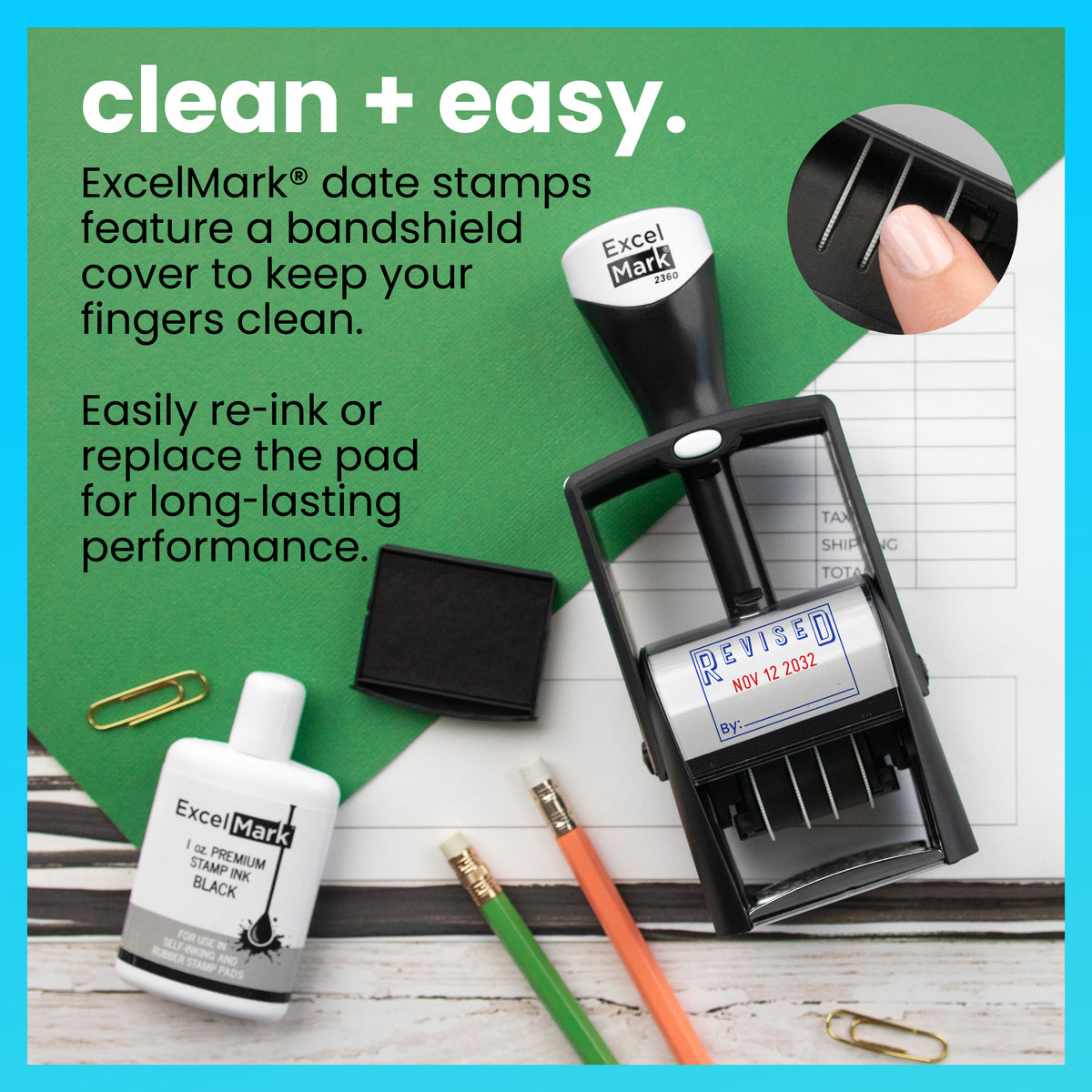 Heavy-Duty Revised Date Stamp – RubberStamps.com