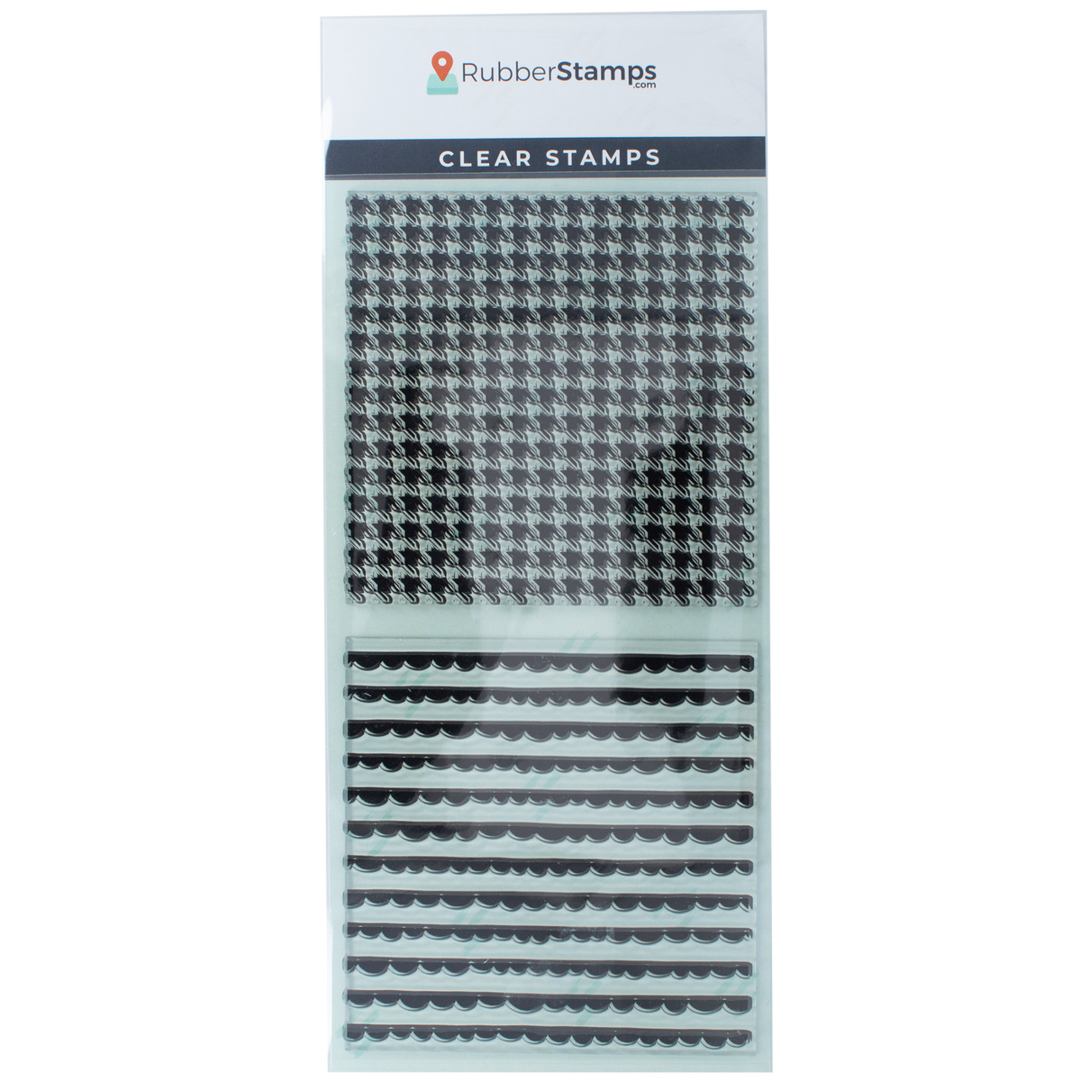 Herringbone and Ellipse Clear Stamp Set