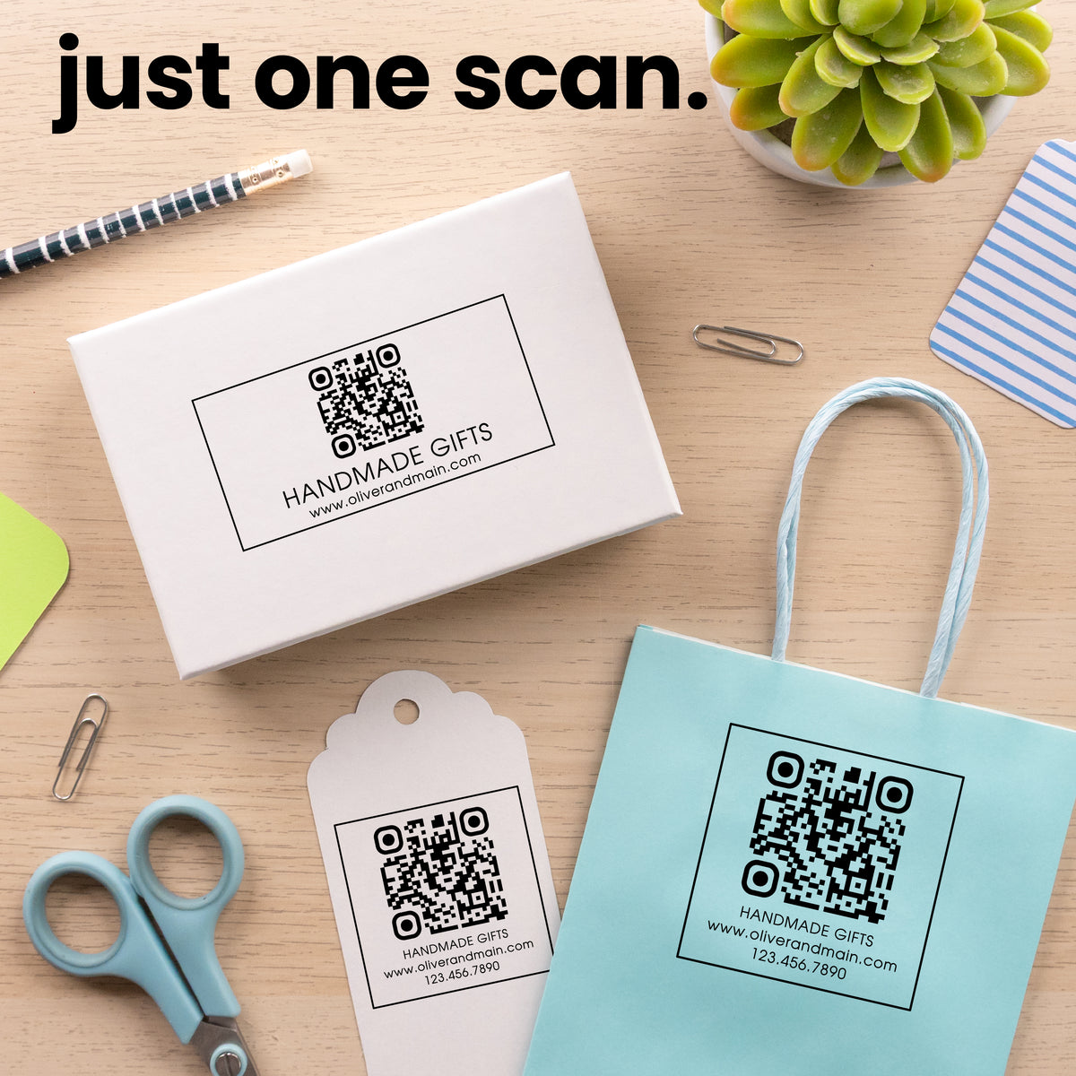 QR Code Logo Stamp – RubberStamps.com