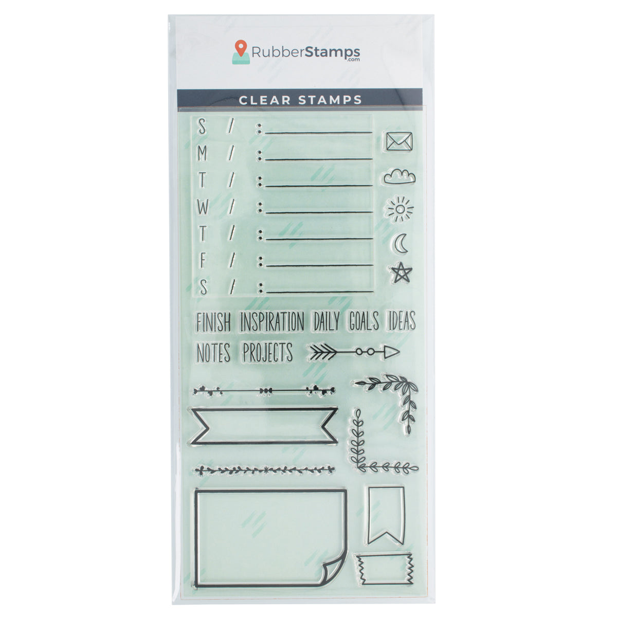 Weekly Tracker Clear Stamp Set