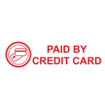 Paid By Credit Card Stamp