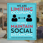 We Are Limiting Occupancy Decal