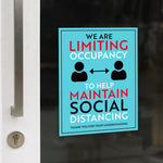 We Are Limiting Occupancy Decal
