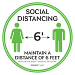 Maintain A Distance Of Six Feet Floor Decal