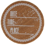 DATE TIME PLACE Stamp