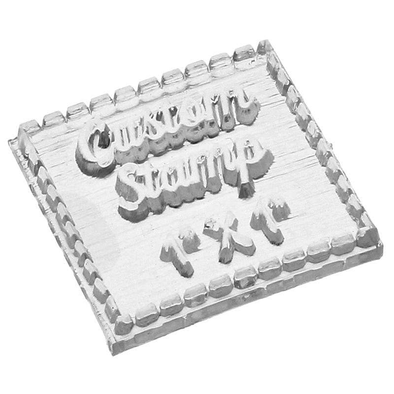 1" by 1" Custom Clear Stamp