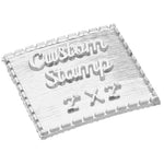 2" by 2" Custom Clear Stamp