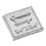 3/4" by 3/4" Custom Clear Stamp