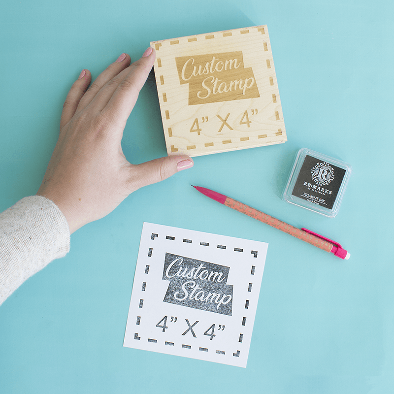 Personalized Rubber Stamp 4 Lines
