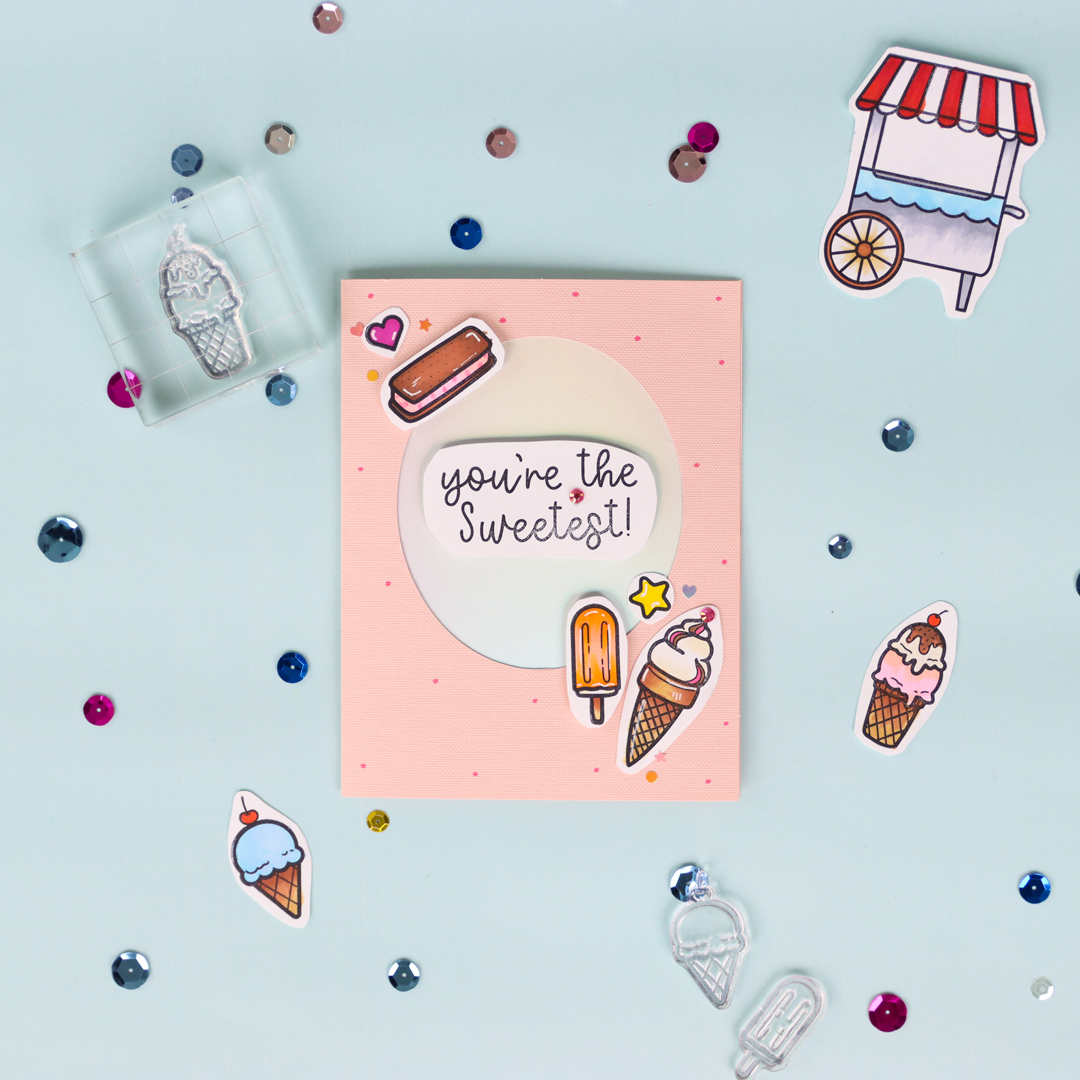 All You Need Is Ice Cream Clear Stamp Set - RubberStamps.com