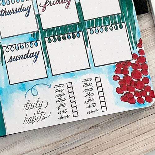 Missy Briggs Collection Weekly Habit Tracking Stamp –