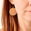 DIY Rubber Stamp and Hot Glue Earrings