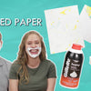 Shaving Cream Marbled Paper