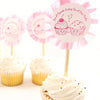 Ruffled Valentine Cupcake Toppers