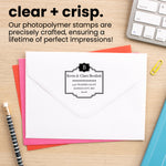 Plaque Monogram Address Stamp