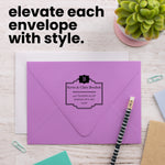 Plaque Monogram Address Stamp