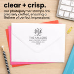 Deco Script Address Stamp