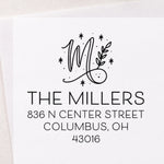 Deco Script Address Stamp