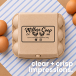 Egg Carton Logo Stamp