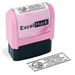 Pink California Notary Stamp