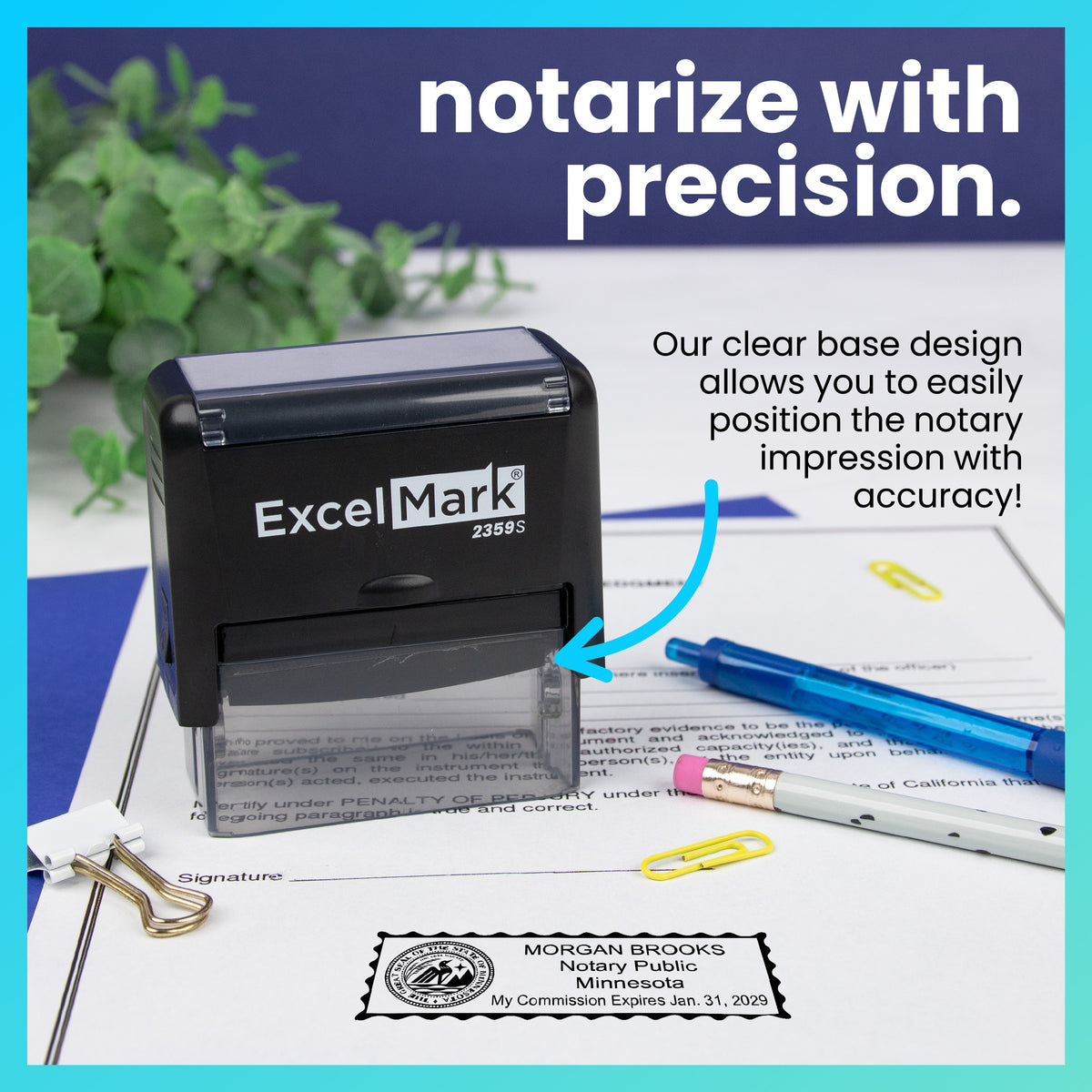 Self-Inking Minnesota Notary Stamp – RubberStamps.com
