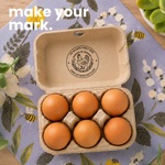 Egg Carton Logo Stamp