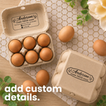 Egg Carton Logo Stamp