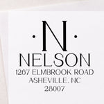 Chrysalara Modern Address Stamp