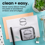 Simple Script Circle Address Stamp