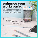 Custom Logo Clear Acrylic Block Nameplate