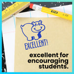 Excellent! Hippo Stamp