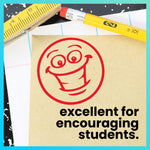 Grinning Happy Face Stamp