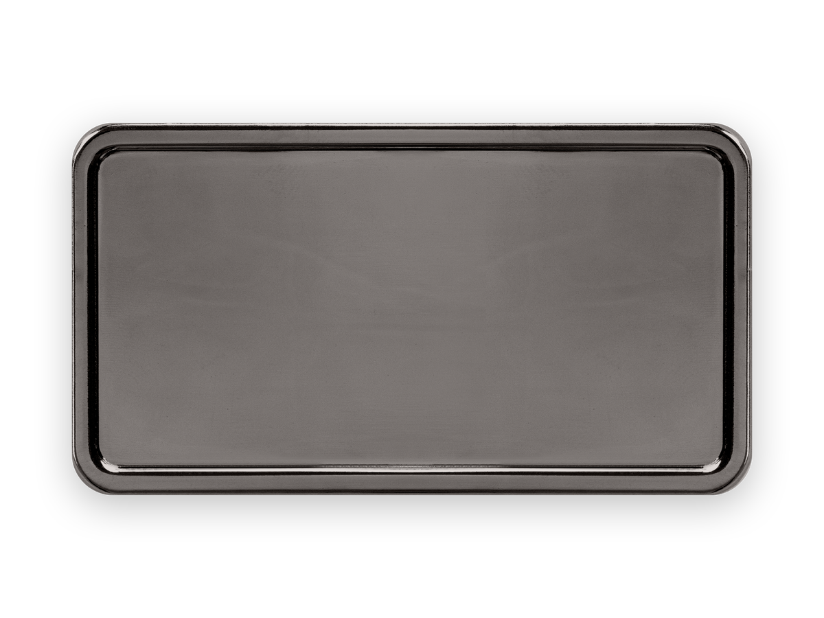 1.5x3 Round Name Badge Holder (Graphite) – RubberStamps.com