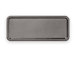 1x3 Round Name Badge Holder (Graphite)