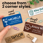 Restaurant & Bar Name Badge
