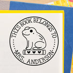 Book Buddies Frog Book Stamp