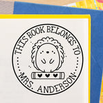 Book Buddies Hedgehog Book Stamp