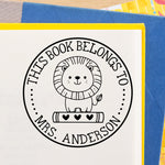 Book Buddies Lion Book Stamp