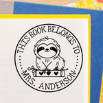 Book Buddies Sloth Book Stamp