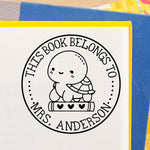 Book Buddies Turtle Book Stamp