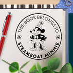 Minnie Daisy Border Book Stamp