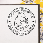 Bookish Pooh Book Stamp