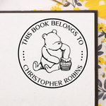 Pooh's Honey Pot Book Stamp