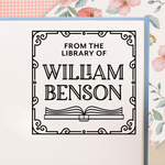 Deco Border Book Stamp