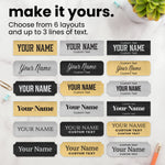 Custom Engraved Brass Plate (1" x 3")