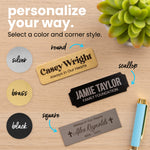 Custom Engraved Brass Plate (1" x 3")