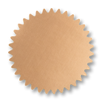 2" Round Copper Foil Seals (Pack of 40)