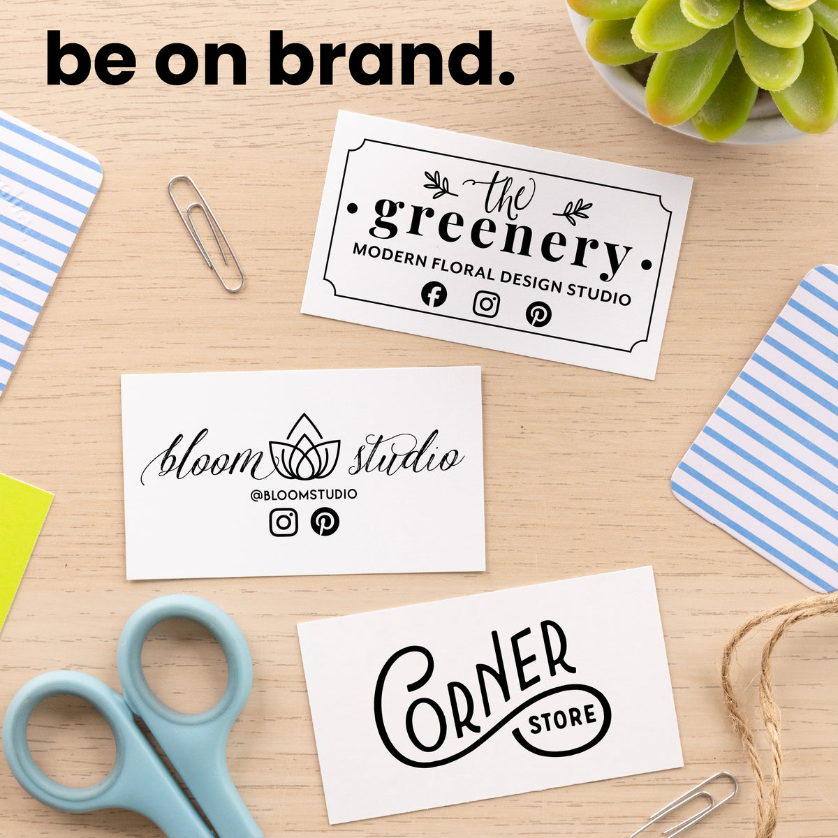Business Card Logo Stamp – RubberStamps.com